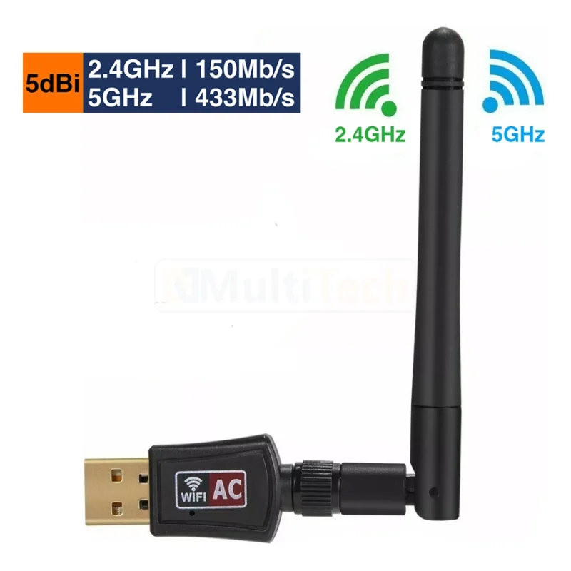 Antena WiFi USB Dual Band