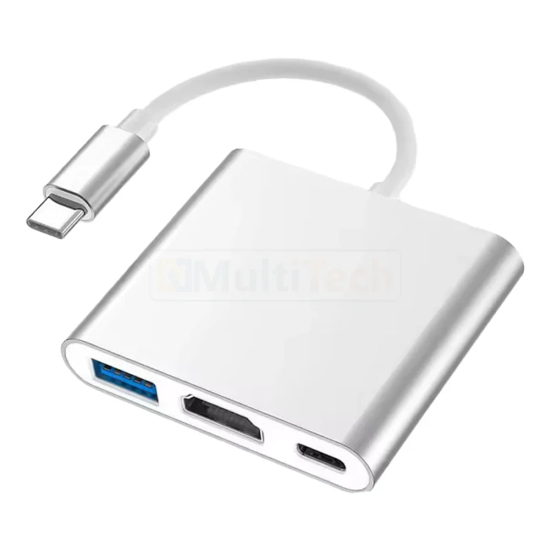 Hub Tipo-C 3-en-1 para MacBook y laptop