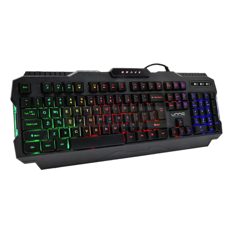 Teclado gaming por cable UNNO BRAVE - KB6781BK
