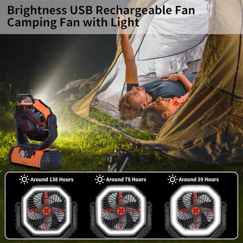 Ventilador recargable portátil F6 20000mAh