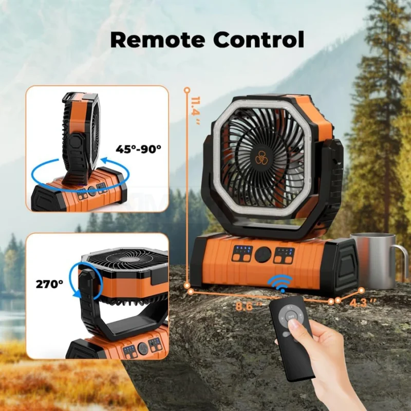 Ventilador recargable portátil F6 20000mAh