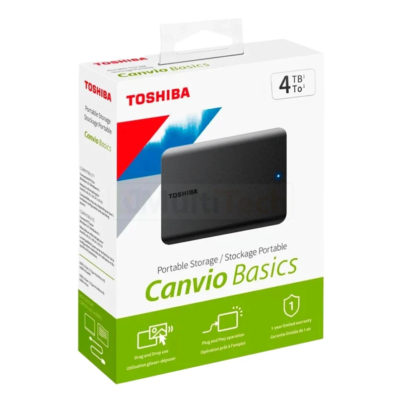 HDD externo Toshiba Canvio Basics 4TB