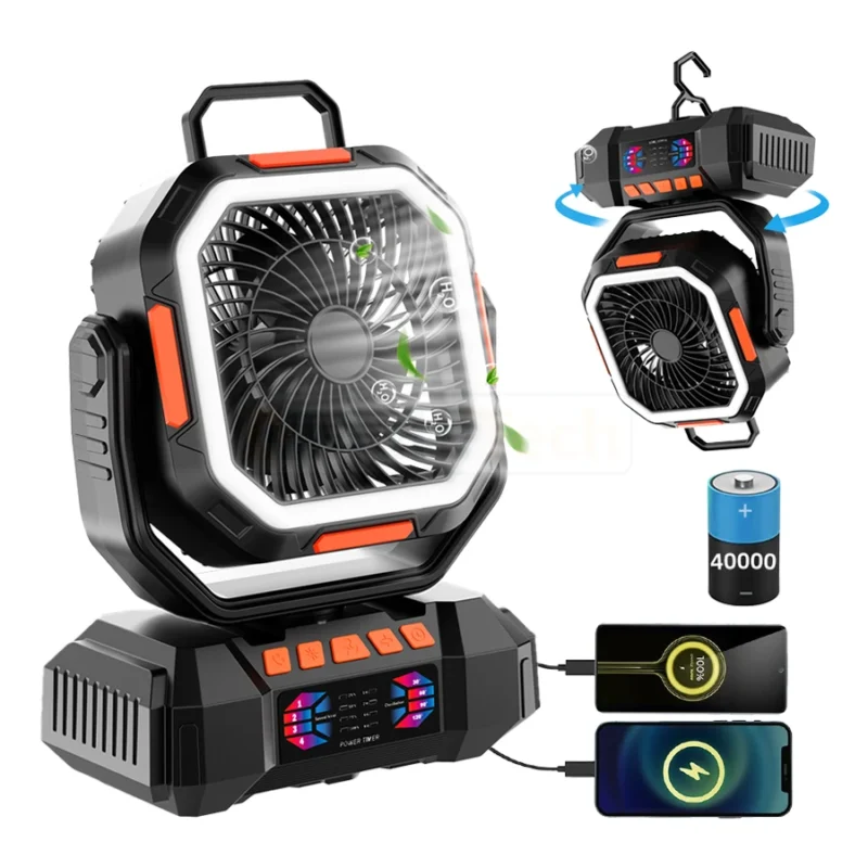 Ventilador recargable portátil F22 40000mAh