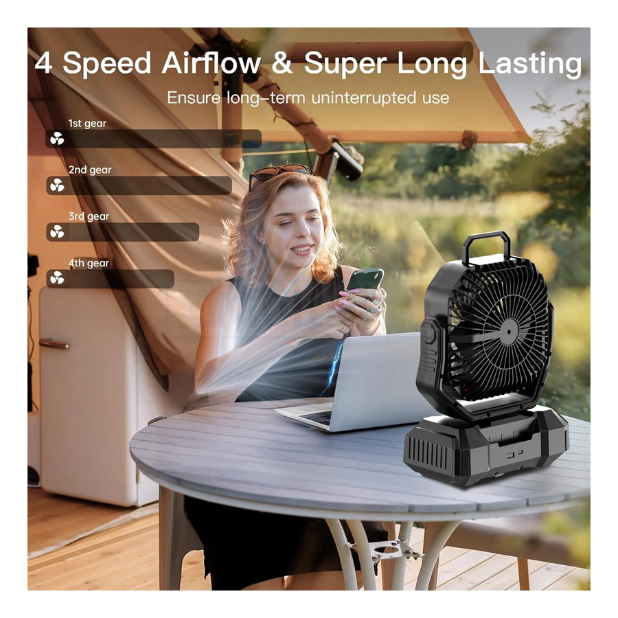 Ventilador recargable portátil F22 40000mAh